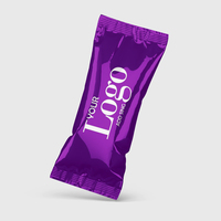 Emballage personnalisé pour barres chocolatées, barres énergétiques, emballage en aluminium pour bonbons, biscuits, bonbons gélifiés, barres protéinées, emballage à fermeture arrière