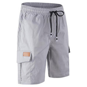 Été Nouveau Style Unisexe High Street Work Sweat Cargo Shorts Brodé Coton Sergé Utilitaire Motif Solide Taille Moyenne Séchage Rapide - Product Image 2