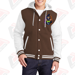 Men's Stylish Warm Varsity Jacket Hood 100% Cotton Fleece Embroidered Digital Printing Stonewashed Plain Dyed Winter Customized - Product Image 3