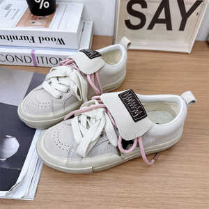 Zapatillas Deportivas Casuales de Mujer, Estilo Coreano, Primavera 2025, con Cordones, Planas, Tipo Cookie, Versátiles, Nuevas, Estilo Coreano, Desgastadas, a la Moda - Product Image 3