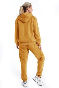 2025 arrivée Premium qualité femmes Logo personnalisé fermeture éclair survêtement motif solide Streetwear un ensemble couleur personnalisée conception d'hiver - Product Image 3