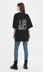 Nouveaux t-shirts oversize en coton tricoté personnalisés à la mode pour l'été, t-shirts graphiques personnalisés en coton tricoté 220 g/m² pour hommes - Product Image 2