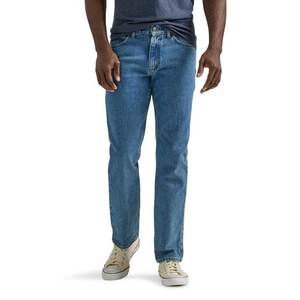 2023 Summer Classic <b>Men</b> Thin Denim <b>Jeans</b> Lightweight Cotton Elastic Medium <b>high</b> <b>waist</b> Fit Straight Youth Simple Casual Trousers - Product Image 1