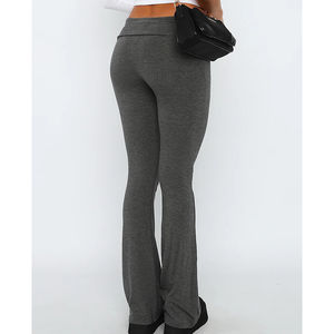 Leggings pour femmes, leggings de sport avec contrôle du ventre, leggings de yoga à coupe bootcut, pantalon de yoga à taille élastique, pantalon évasé - Product Image 2