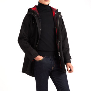 2025 bas prix de haute qualité personnalisé couleur enduit à capuche avant Parka veste pour hommes Top vente hiver vêtements de rue - Product Image 3