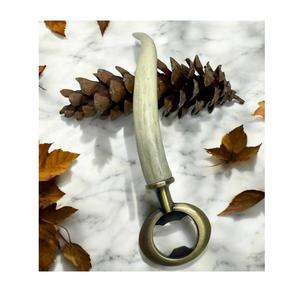 Abridor de botellas de cuerno hecho a mano con encanto rústico, agarre fuerte duradero, toque elegante, accesorio de barra único, regalo para hombres y mujeres - Product Image 5