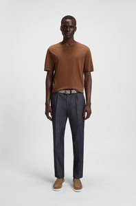 เสื้อยืดลำลองสำหรับผู้ชายสีพิเศษออกแบบได้ตามที่ต้องการมีโลโก้ด้านหน้า - Product Image 3