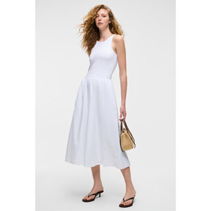 Vestido Ajustado sin Mangas con Cuello Redondo de Popelina para Mujer, Marca GRIMELANGE Catala - Product Image 2