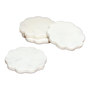 จานรองแก้วหินธรรมชาติรูปทรงดอกไม้ที่ไม่ซ้ำใครสำหรับเสิร์ฟกาแฟ - Product Image 1