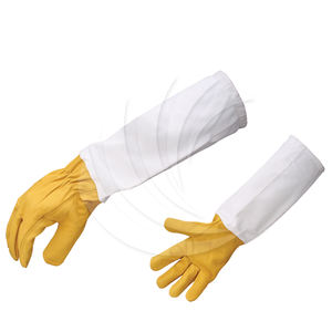 Guantes de cuero resistentes a las picaduras para Apicultor con mangas largas de brazo protector Unisex Adultos Etiqueta privada - Product Image 1