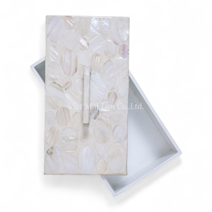 Caja de Joyería Decorativa Hecha a Mano con Incrustaciones de Nácar, Almacenamiento con Incrustaciones de Concha para una Decoración Elegante del Dormitorio - Product Image 2