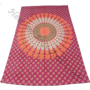 Tapiz de Mandala de algodón, impresión Digital colorida, hecho a medida, tapiz de pared - Product Image 4