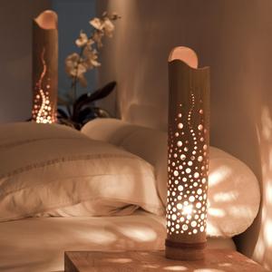 Lampes décoratives en bambou faites à la main, design unique, tendance actuelle, décoration artistique en bambou, lampe prête à être expédiée - Product Image 2