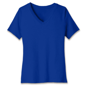 T-Shirt col en V pour femme, vêtement 100% coton, décontracté, personnalisé, à la mode - Product Image 4