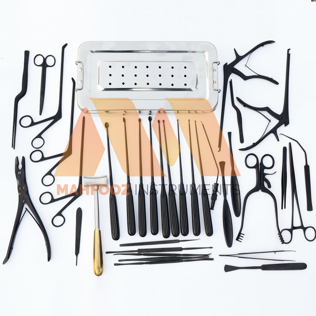 Laminectomy 37 PCs Set Black Coated Surgical Orthopedic Surgical Instruments