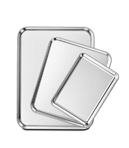 Plateau de cuisson en acier inoxydable en vente chaude, cuisez avec style grâce à notre plateau de cuisson en acier inoxydable durable, plat de cuisson en acier - Product Image 6