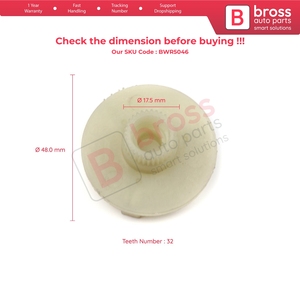 มอเตอร์ตัวปรับกระจกหน้าต่าง BWR5046 พร้อมเฟืองลูกกลิ้ง สำหรับรถยนต์ฟอร์ด โฟกัส MK1 C170 DAW DBW DFW DNW ปี 1998-2005 รุ่น 4/5 ประตู - Product Image 5