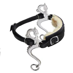 Cabecera ecuestre y cuello de pecho Hackamore lateral con un accesorio de brida Mini a caballo grande Rosa fuerte Marrón o negro