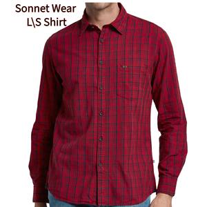 Chemise textile pour homme Chemise à manches longues en coton anti-rides - Product Image 1