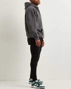 Venta al por mayor de lujo de los hombres de gran tamaño Sudadera con capucha personalizada de peso pesado 100% 500gsm French Terry No String Heavy Cotton del fabricante - Product Image 1