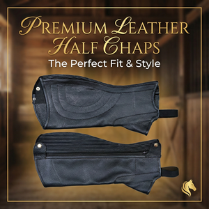 Polainas Inglesas de Cuero Genuino Negro con Cierre de Cremallera, Acolchado Suave y Cómodo, Polainas de Alta Calidad para Hombre para Montar a Caballo - Product Image 2