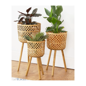 Récipient de stockage en bambou écologique fait à la main au Vietnam, idéal pour les cadeaux essentiels de la cuisine ou la décoration de table - Product Image 4