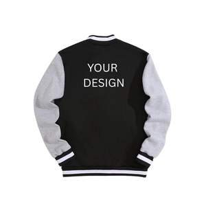 Chaqueta Universitaria de Béisbol Vintage Personalizada para Hombre, de Lana, con Mangas de Cuero, Estilo Urbano, Bordado con Letras Universitarias en la Parte Delantera, con Calefacción - Product Image 5