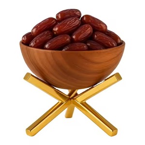 Tazón con Diseño de Fecha, Ribete Plateado y Raíces Doradas, Recuerdo para Fiestas de Ramadán y Eid, Dulce Islámico - Product Image 4