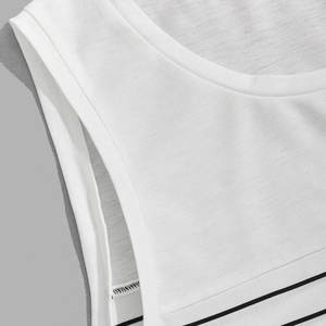 Última moda nuevo diseño hombres camiseta sin mangas ropa deportiva logotipo impreso personalizado transpirable hombres camiseta sin mangas - Product Image 3