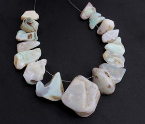 ลูกปัดอัญมณีขัดเงาหยาบโอปอลออสเตรเลียธรรมชาติ - Product Image 3