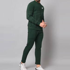 Meilleur Design Hommes Haute Qualité Respirant Solide Motif Survêtements 100% Coton Plus La Taille Ensembles Collection Hiver Directement - Product Image 2