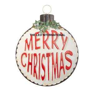 Arte de Pared Navideño con Forma de Muñeco de Nieve de Metal, Estilo Japonés, Decoración Navideña Hecha a Mano, Adornos de Pared - Product Image 2