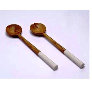 Accesorios Hechos a Mano, Juego de Servidores de Ensalada de Acacia, Ecológicos, Aptos para Lavavajillas, Utensilios para Ensalada, Cocina, Hechos en India - Product Image 6