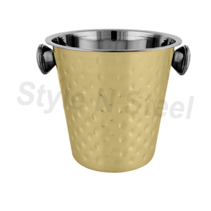 Cubo de hielo para acampar con puntos, cubo de hielo para fiestas, cubo de hielo de acero inoxidable, acero inoxidable de Metal personalizado - Product Image 2