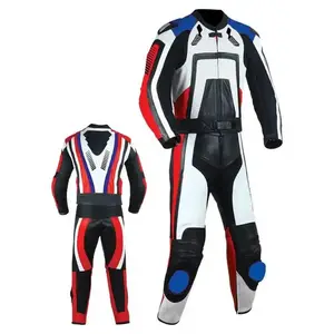 最新品牌摩托车套装定制摩托车皮革赛车服自行车赛车最佳质量摩托车套装