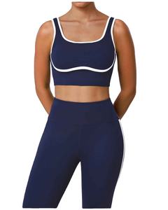 Latest Seamless Lightweight <b>Body</b> Shaping Color Blocking High Elastic Waist 2 Piece <b>Yoga</b> Set For Women Gym Sports <b>Yoga</b> Set - Product Image 5