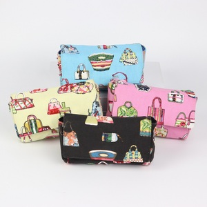 Custom Pattern Type Canvas Eco-Friendly Cover Polyester Classic <b>Purse</b> With Lid and Hand-sewn Glass Bead on Bags Patterns - Product Image 1
