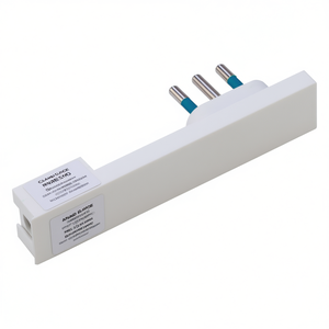 Câble de prise électrique Spaziozero 2P+T 10A blanc, norme italienne PP0416, adaptateur et connecteur de câble latéral - Product Image 2