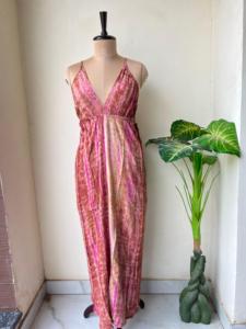 Boho Tie Dye Maxi Dress <b>Long</b> Silk Sundress Maternity Summer Dress Festival Hippie Dress Beach Cover Up Vacation Bohemian Outfit - Product Image 6