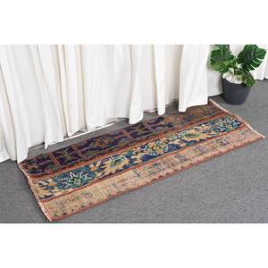 Vintage 14x36ft Turkish Wool <b>Rug</b> Eco Friendly Traditional Blue Orange Oversized Area Patchwork Design Latex Backing <b>Bedroom</b> - Product Image 3