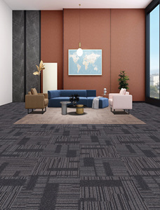 Facile à installer <span class=keywords><strong>Tapis</strong></span> de sol de luxe pour bureaux Carreau de moquette commercial <span class=keywords><strong>carré</strong></span> de haute qualité 50x50 en stock - Product Image 6
