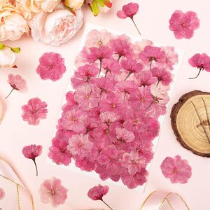 Lot de 100 <span class=keywords><strong>fleurs</strong></span> comestibles séchées et pressées naturelles pour décoration de gâteau, mélange de roses Sakura, <span class=keywords><strong>fleurs</strong></span> de cerisier pour décoration de cupcakes - Product Image 3