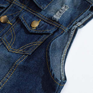 Personalizado Nueva llegada 100% Algodón Tallas grandes Invierno Hombres Chaleco de mezclilla Alta calidad Nuevo último diseño - Product Image 3