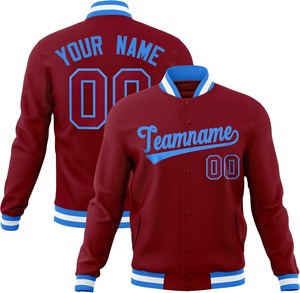 Custom Varsity <b>Jacket</b> with Contrast Color Sleeves Embroidery Patches Chenille Team Logo College <b>Baseball</b> <b>Bomber</b> <b>Jacket</b> Factory - Product Image 1