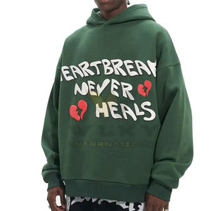 Sweats à capuche imprimés à bas prix fabriqués au Pakistan Vêtements d'hiver Slim Fit Puff Printing Hoodies à la mode - Product Image 1