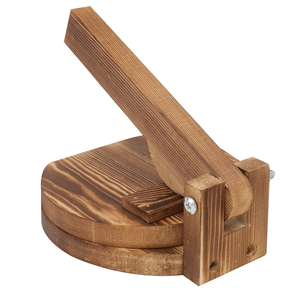Bois Tortilla Pizza Table Top Bois Boulette Outil De Pressage Pâte Presseur pièce de conception avec vente - Product Image 5