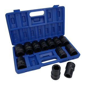 Clé à chocs pneumatique 2200 Nm avec embout de 1 pouce, 12 douilles 24-41 mm, rallonges, double marteau, OEM personnalisable - Product Image 1