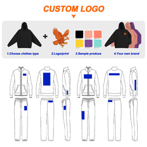 Sweat-shirts à capuche unisexes en coton, sweat-shirts à épaules tombantes de poids lourd, acheter des sweat-shirts à capuche personnalisés abordables - Product Image 2