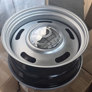 Nuovo Cerchio Rally Argento da 20 Pollici 20x8 20x9 20x10 PCD 5x108 5x114.3 5x120.65 5x127 5x139.7 6x139.7 Cerchio Classico in Acciaio - Product Image 5