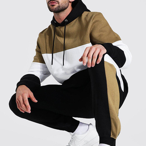 Vêtements de sport de qualité Ensemble survêtement/sweat à capuche brodé surdimensionné avec logo personnalisé à coudre Survêtements pour hommes Vêtements de sport - Product Image 5